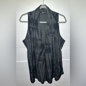 The North Face Destination Anywhere Sz Lrg Black Gray Tie Dye Sleeveless Shift